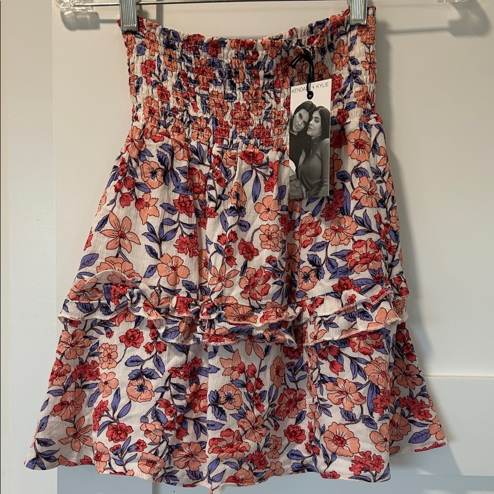 Knox Rose Multicolor Floral Mini Skirt